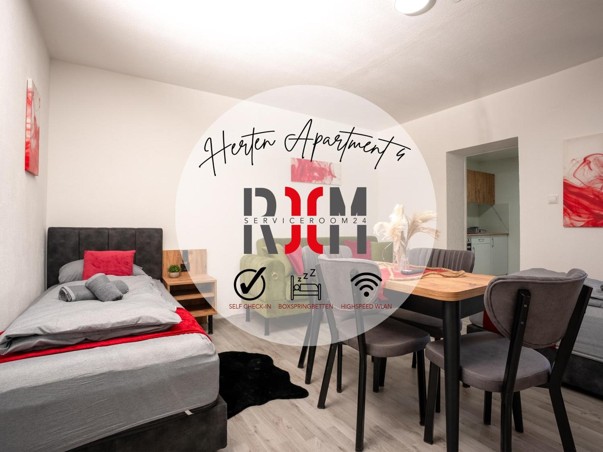 Serviceroom24 - Apartment 4 In Herten Wlan - Smart-Tv - 24-7 Check-In Und Kueche Exteriér fotografie